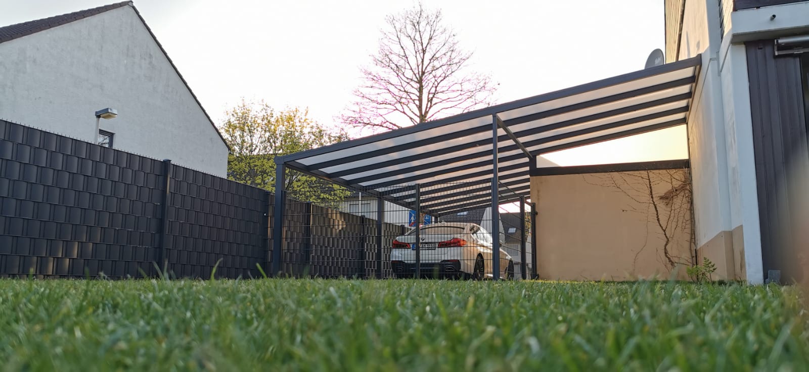 Doppelcarport Aluminium Anthrazit NRW – Vensaro