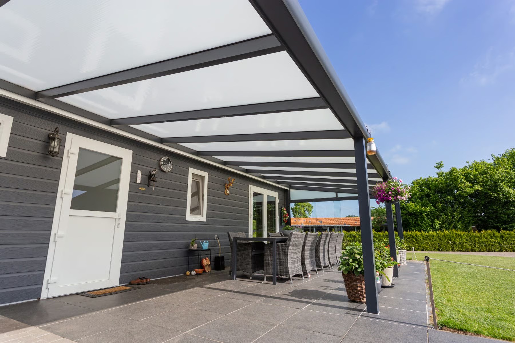 Polycarbonat Veranda weiß NRW – Vensaro